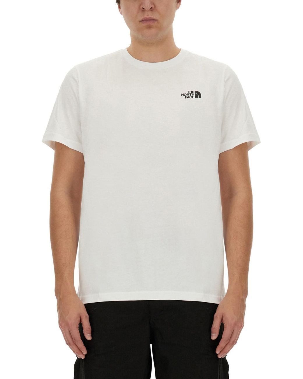 The North Face White Logo Crew Neck T-Shirt for men