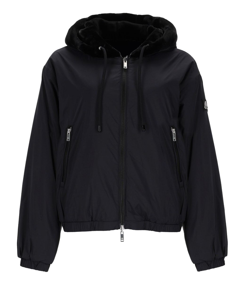Moose Knuckles Black Giacca Reversibile "Eaton Bunny"