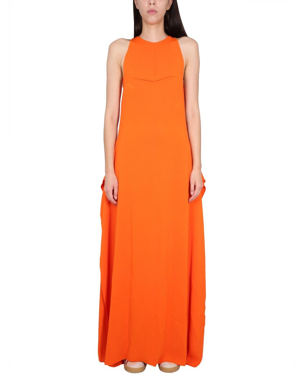 Lanvin Orange Longuette Dress
