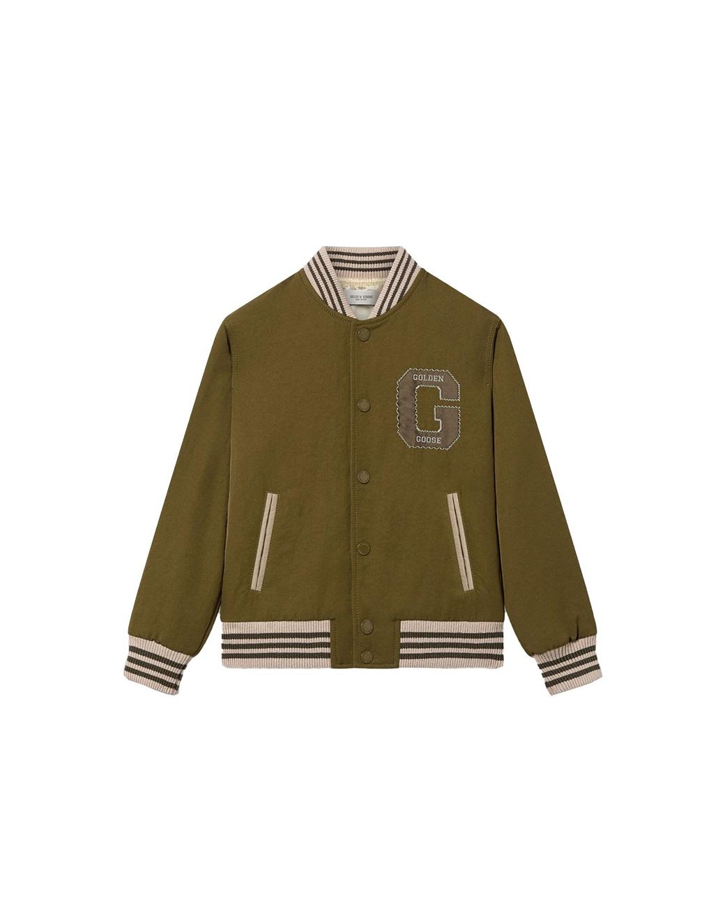 Golden Goose Deluxe Brand Green Kids Logo Jacket