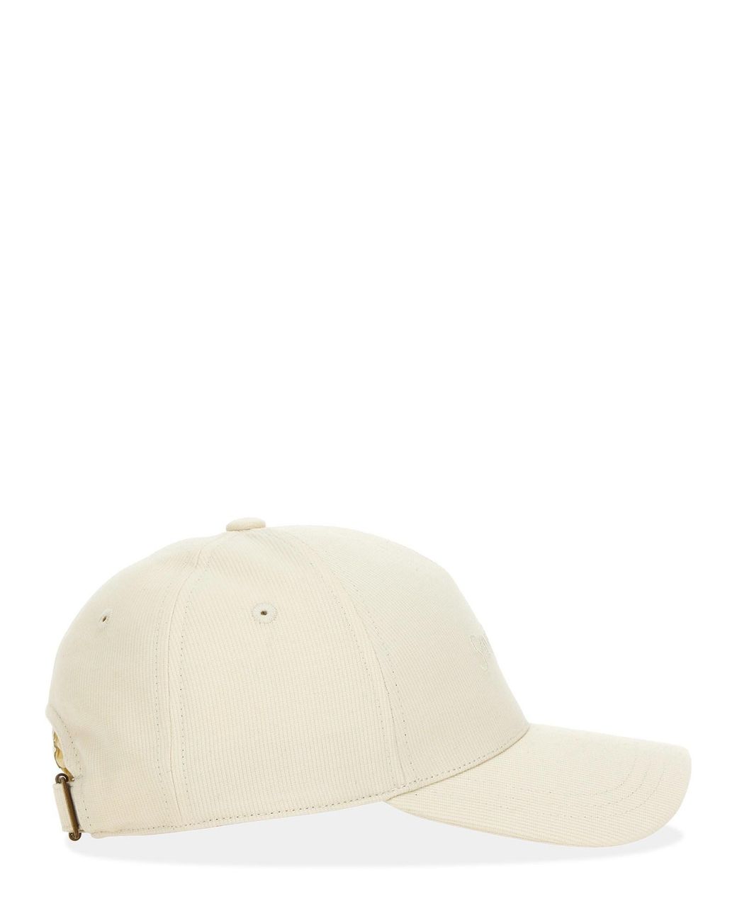 Baseball Hat With Logo-Donna di Saint Laurent in Natural