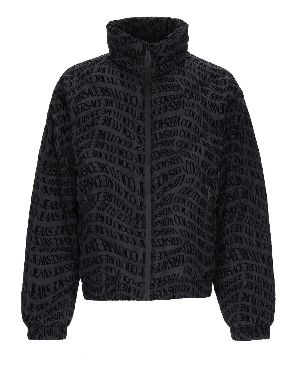 Versace Jeans Couture Black Giacca A Collo Alto for men