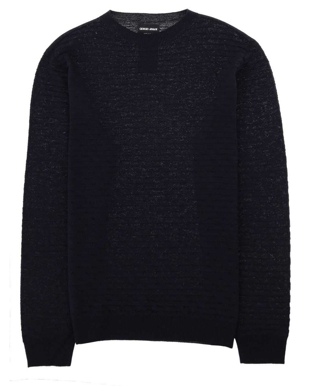 Giorgio Armani Blue Maglia Girocollo for men