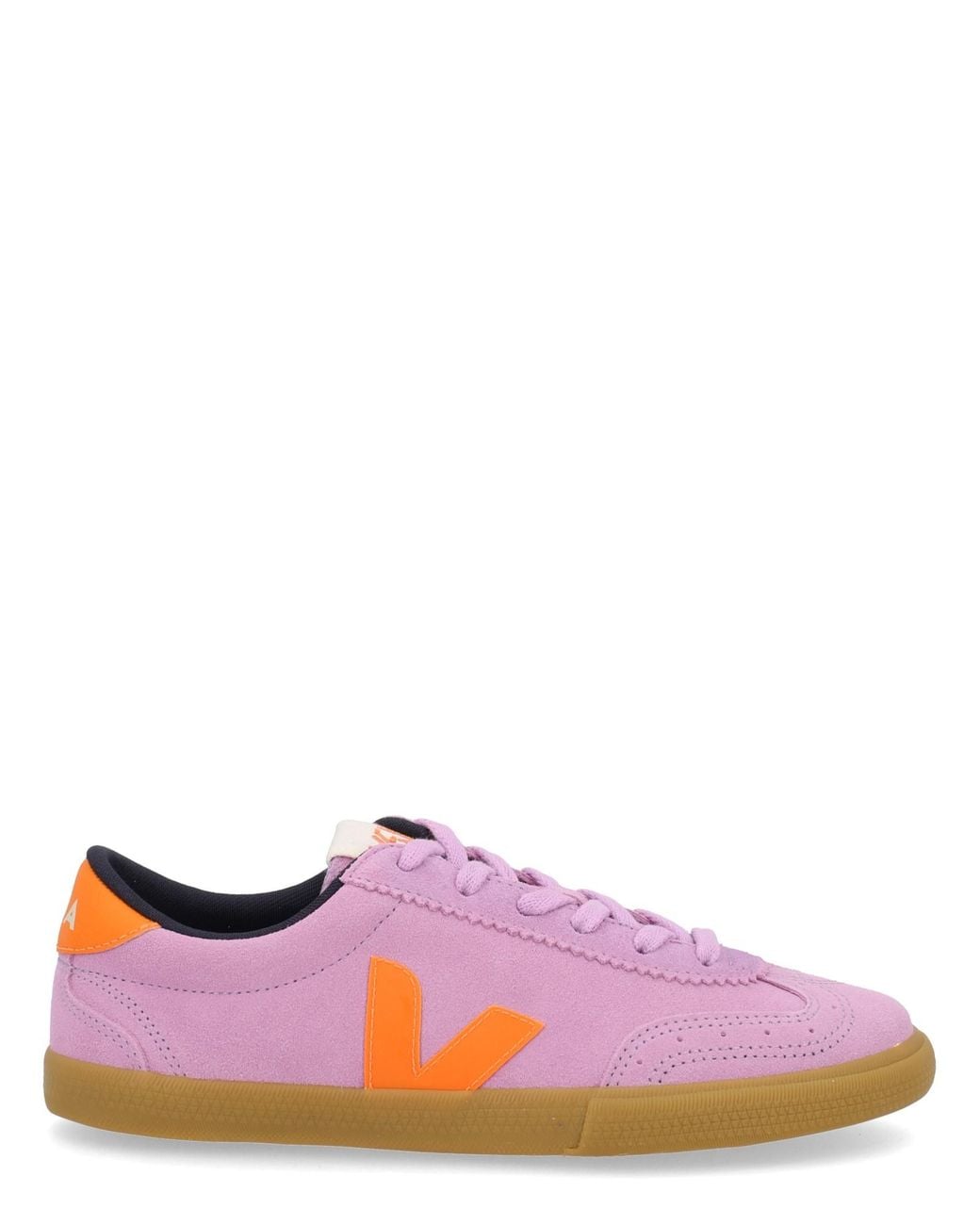 Veja Pink Suede Leather Sneaker