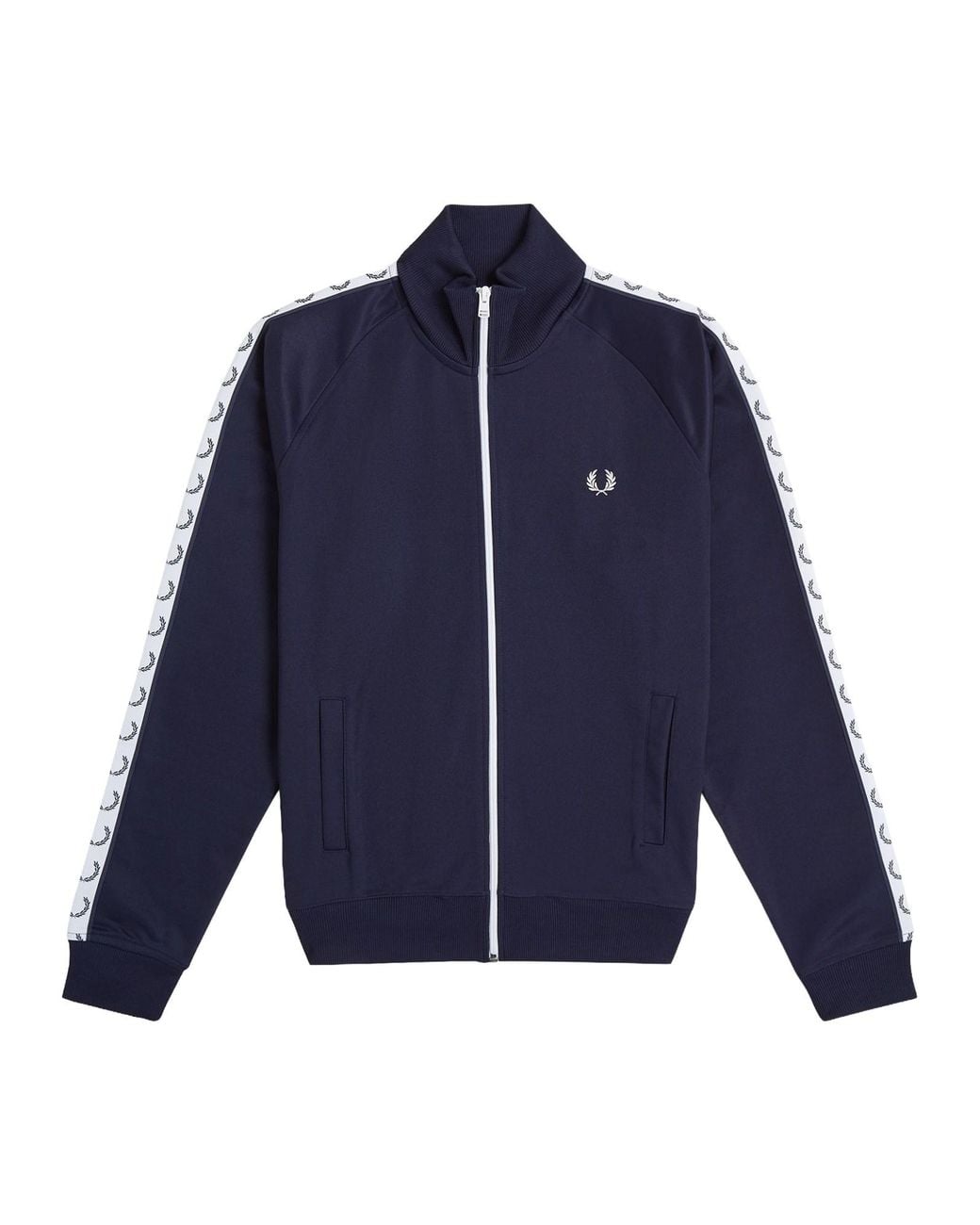 Fred Perry Blue Felpa Tracksuit Con Logo E Zip for men