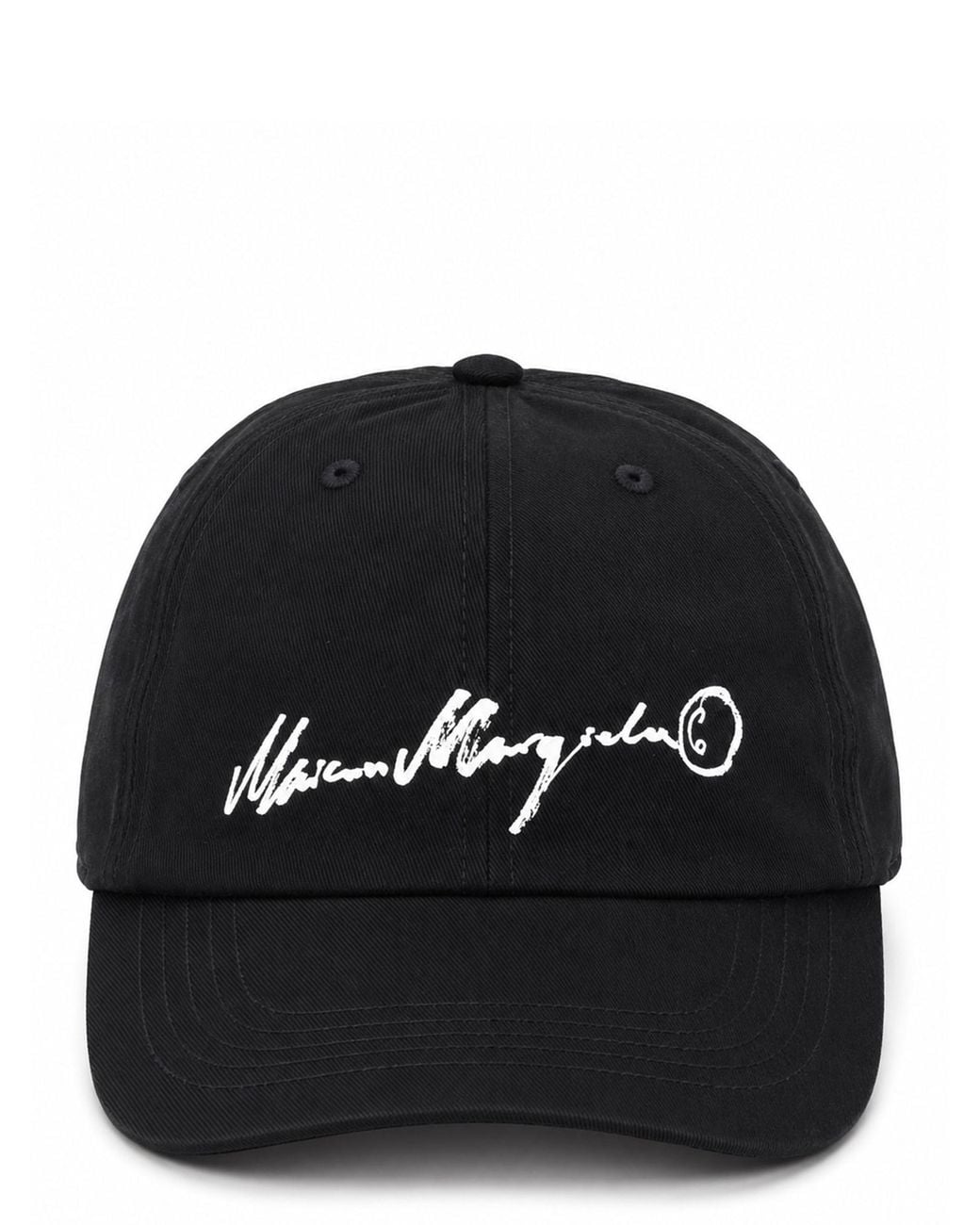 MM6 by Maison Margiela Black Cappello Da Baseball Con Logo for men