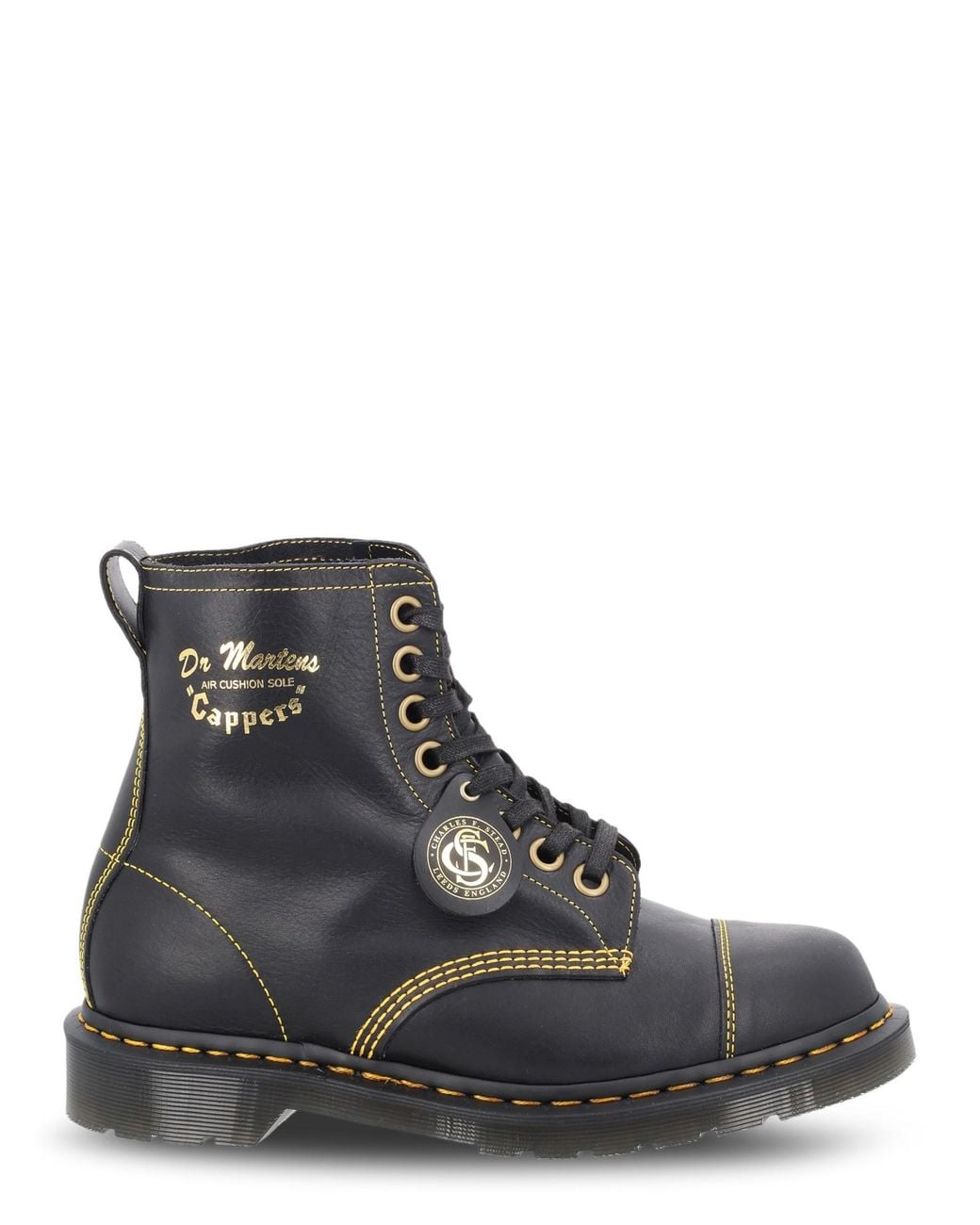 Dr. Martens Black Stivaletto "1460 Cappers" for men