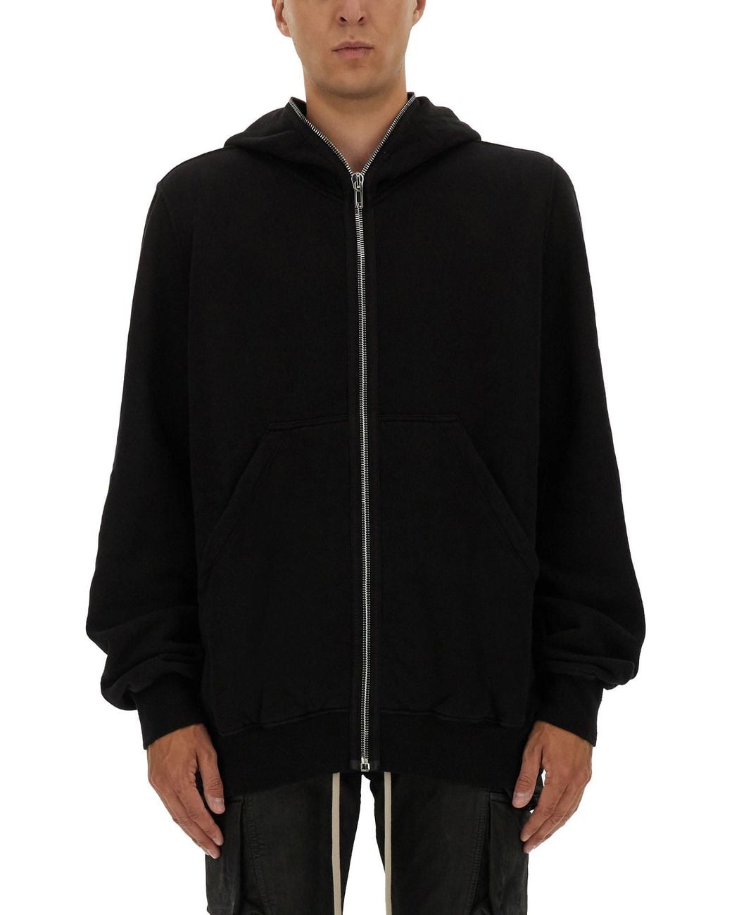 Rick Owens Black Jumbo Gimp" Hoodie for men