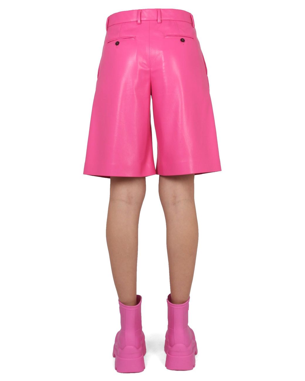 BERMUDA IN ECOPELLE di MSGM in Pink