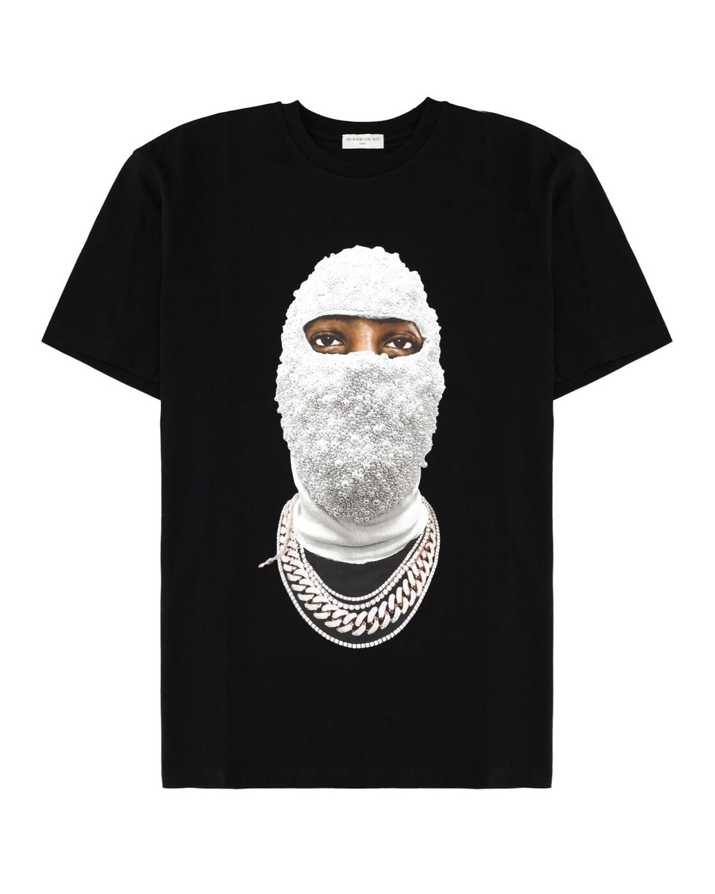 Ih Nom Uh Nit Black T-Shirt Con Stampa "Mask Future" for men