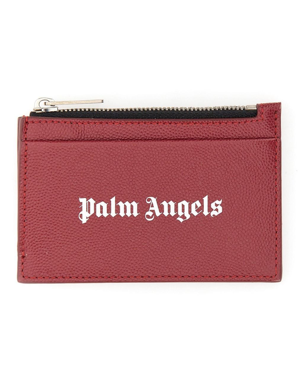 Palm Angels Red Caviar Card Holder for men