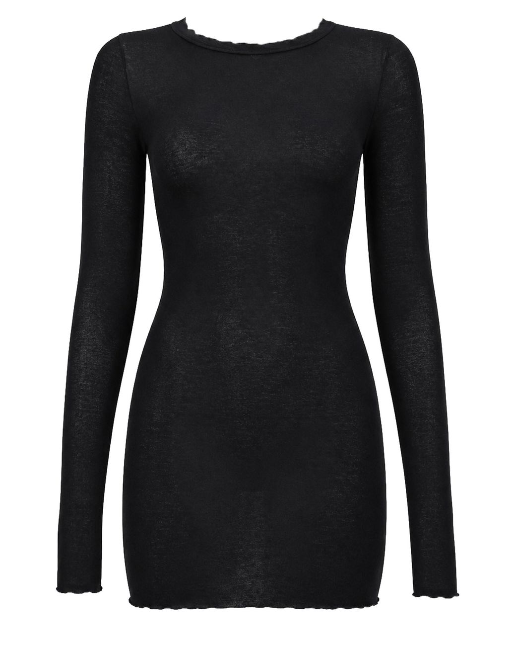 Rick Owens Black T-Shirt A Manica Lunga