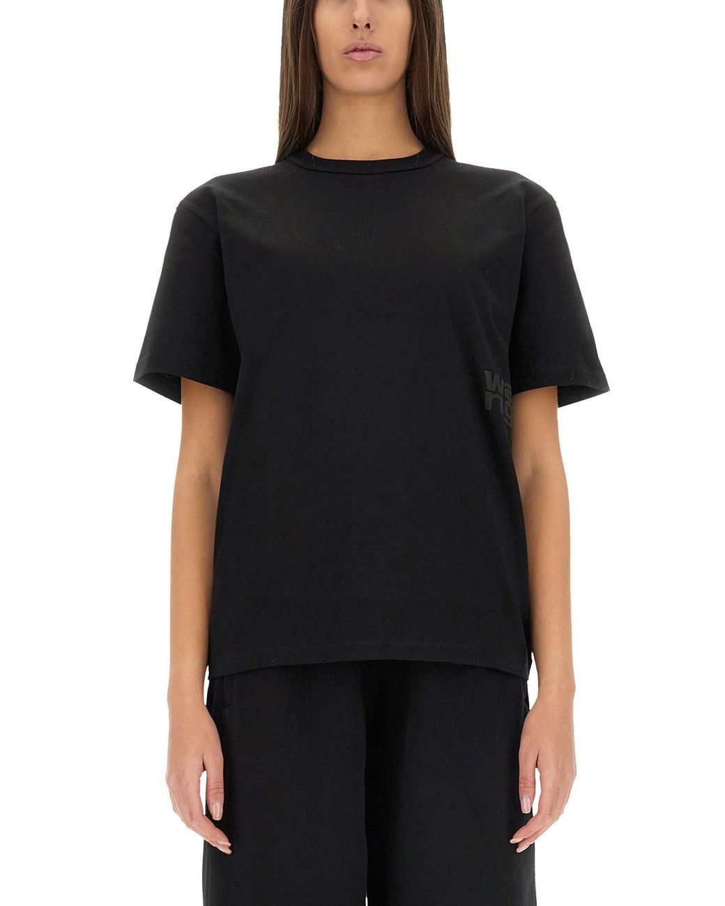 Alexander Wang Black T-Shirt With Logo