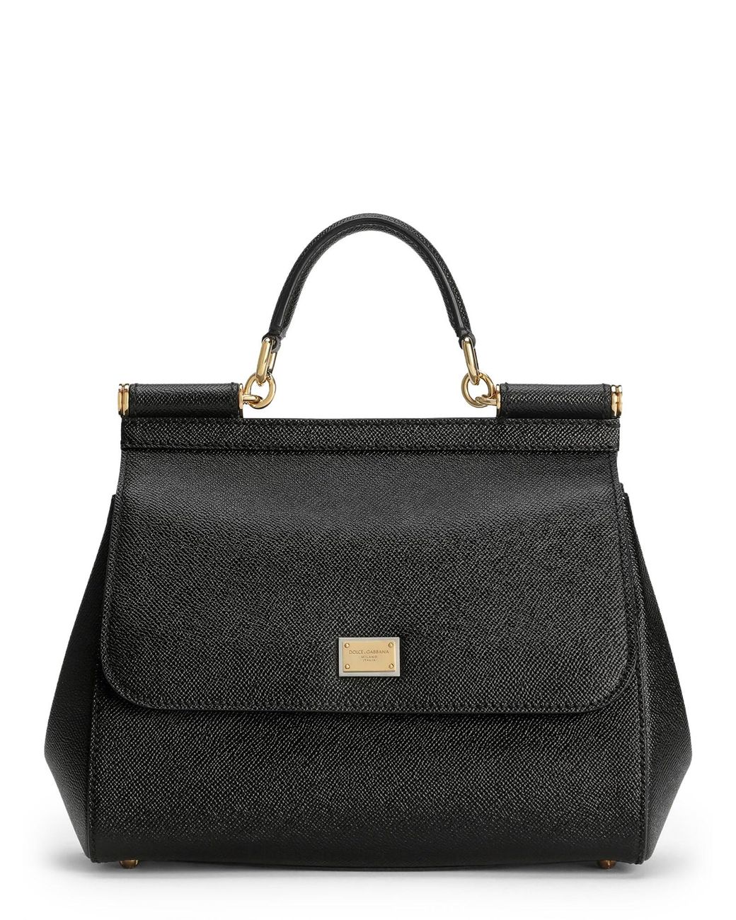 Dolce & Gabbana Black Hand Bag "Sicily" Large