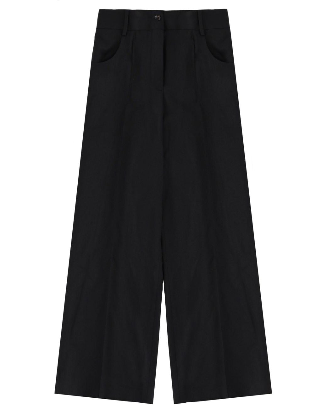 Theory Black Wool Tailored Pants Trousers