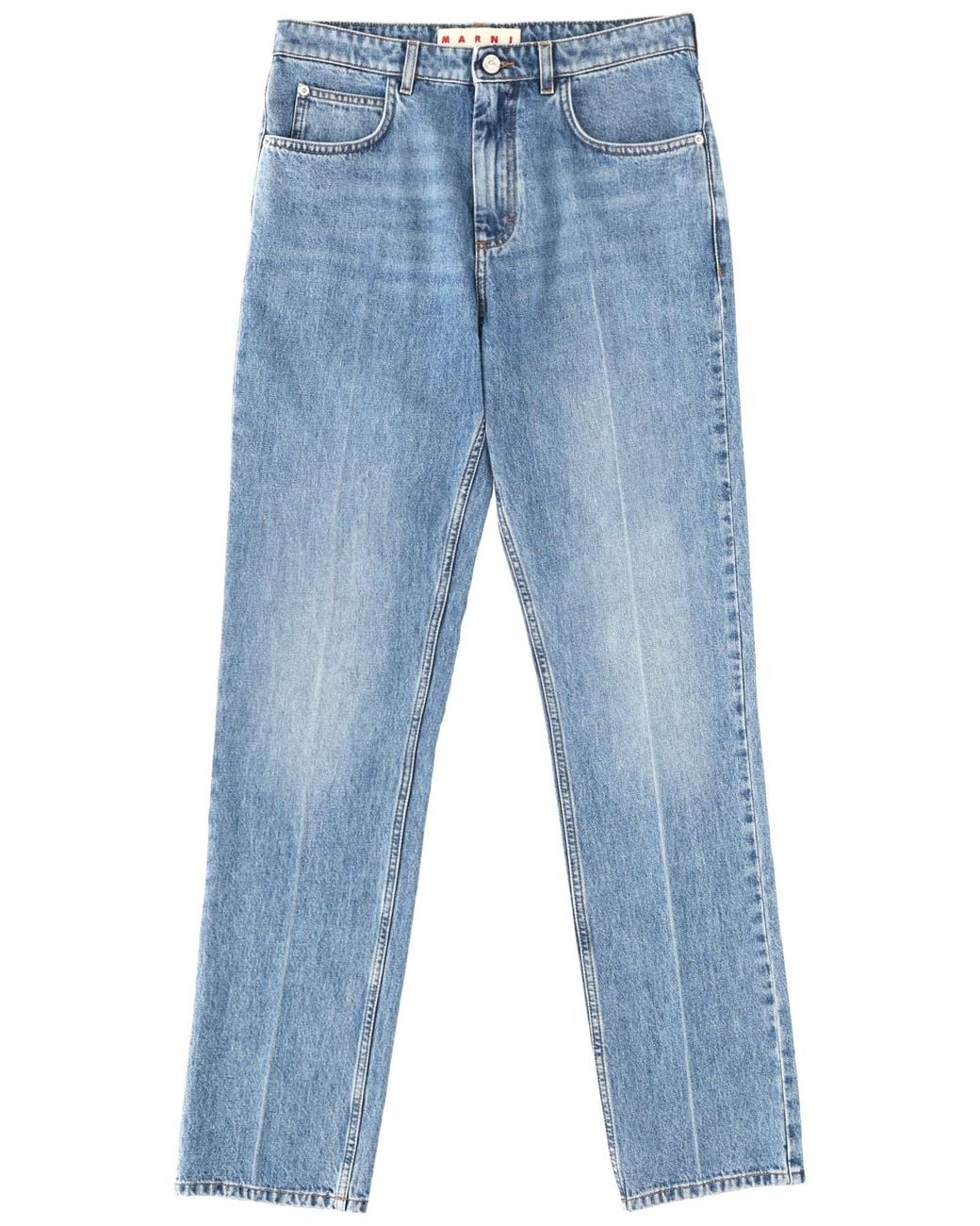 Marni Blue Straight-Leg Denim Jeans for men