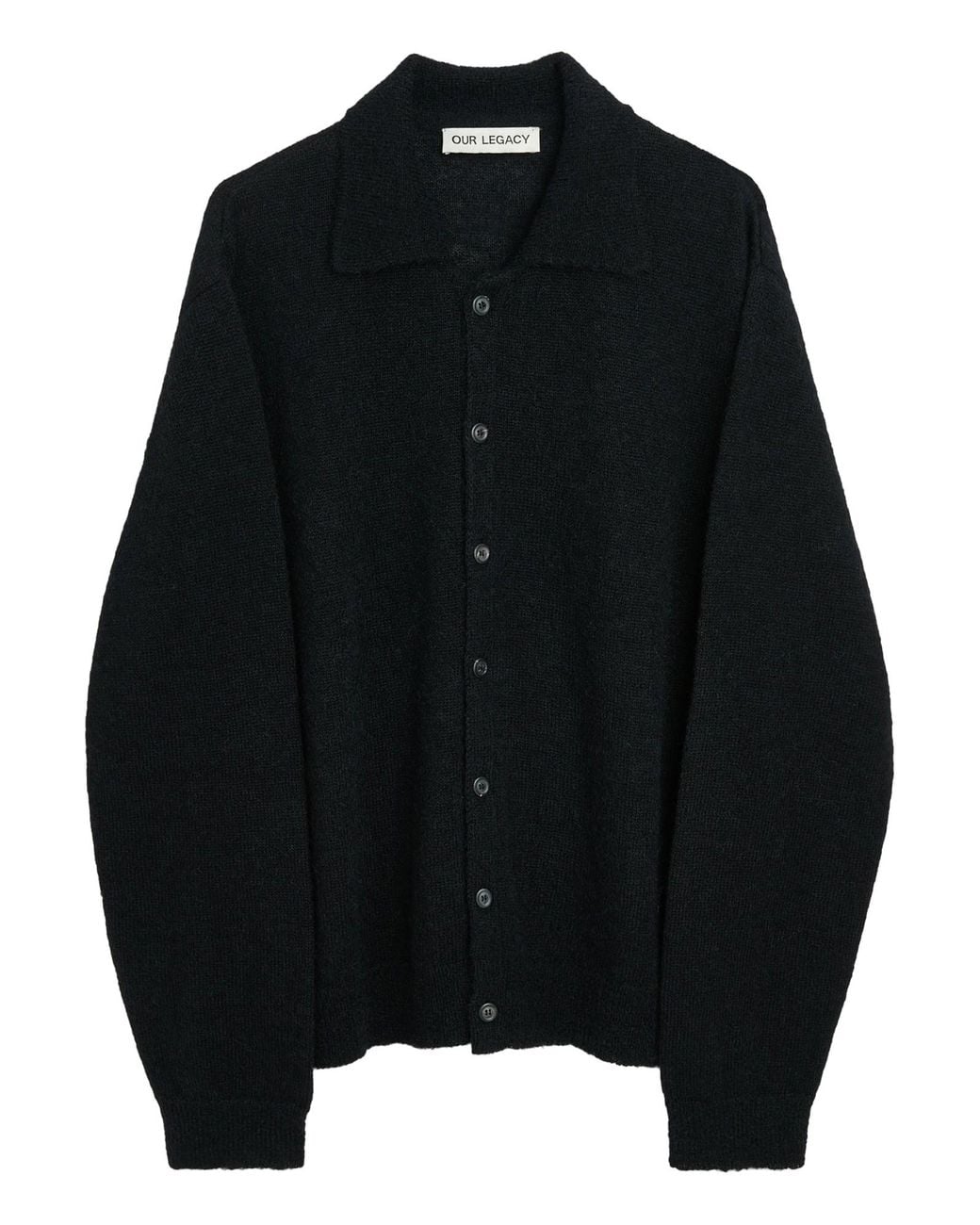 Our Legacy Black Cardigan With Buttons for men
