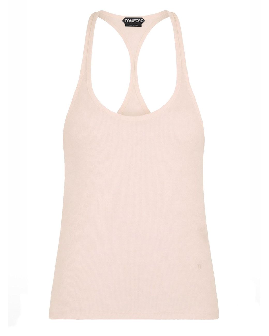 Tom Ford Pink Solid Scoop Neck Top