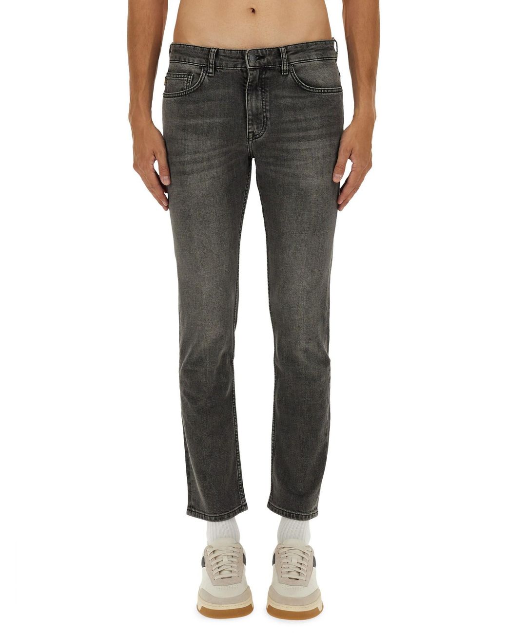 Boss Gray "Delaware" Slim Fit Jeans for men