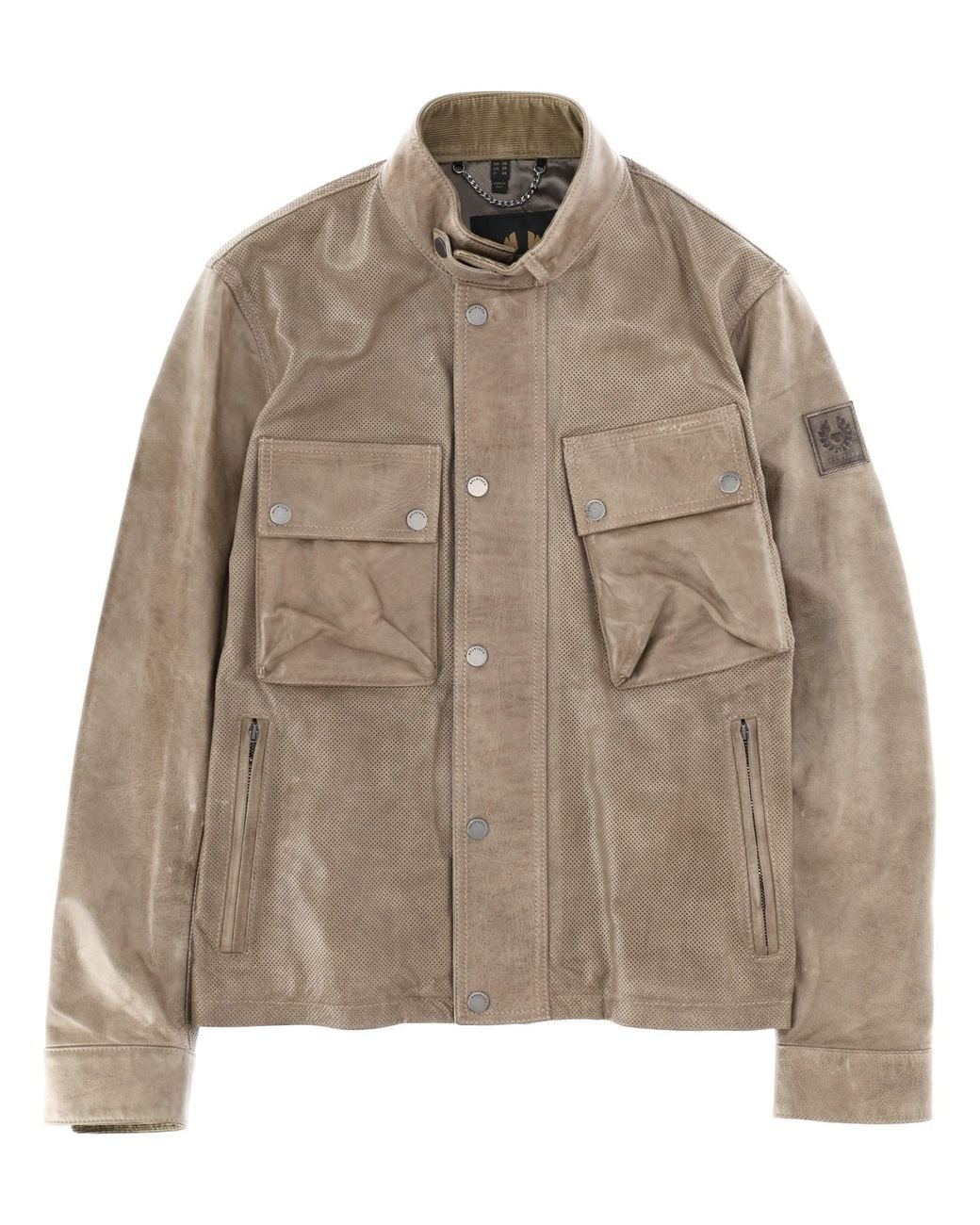 Belstaff Brown Racemaker Air Jacket Cow Leather for men