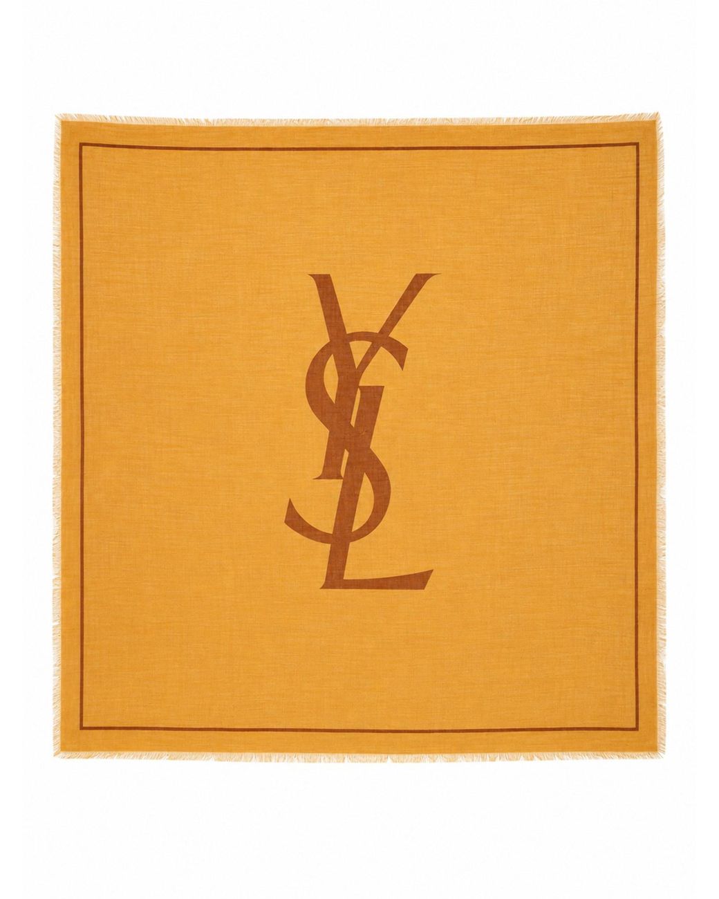 Saint Laurent Orange Sciarpa Cassandre