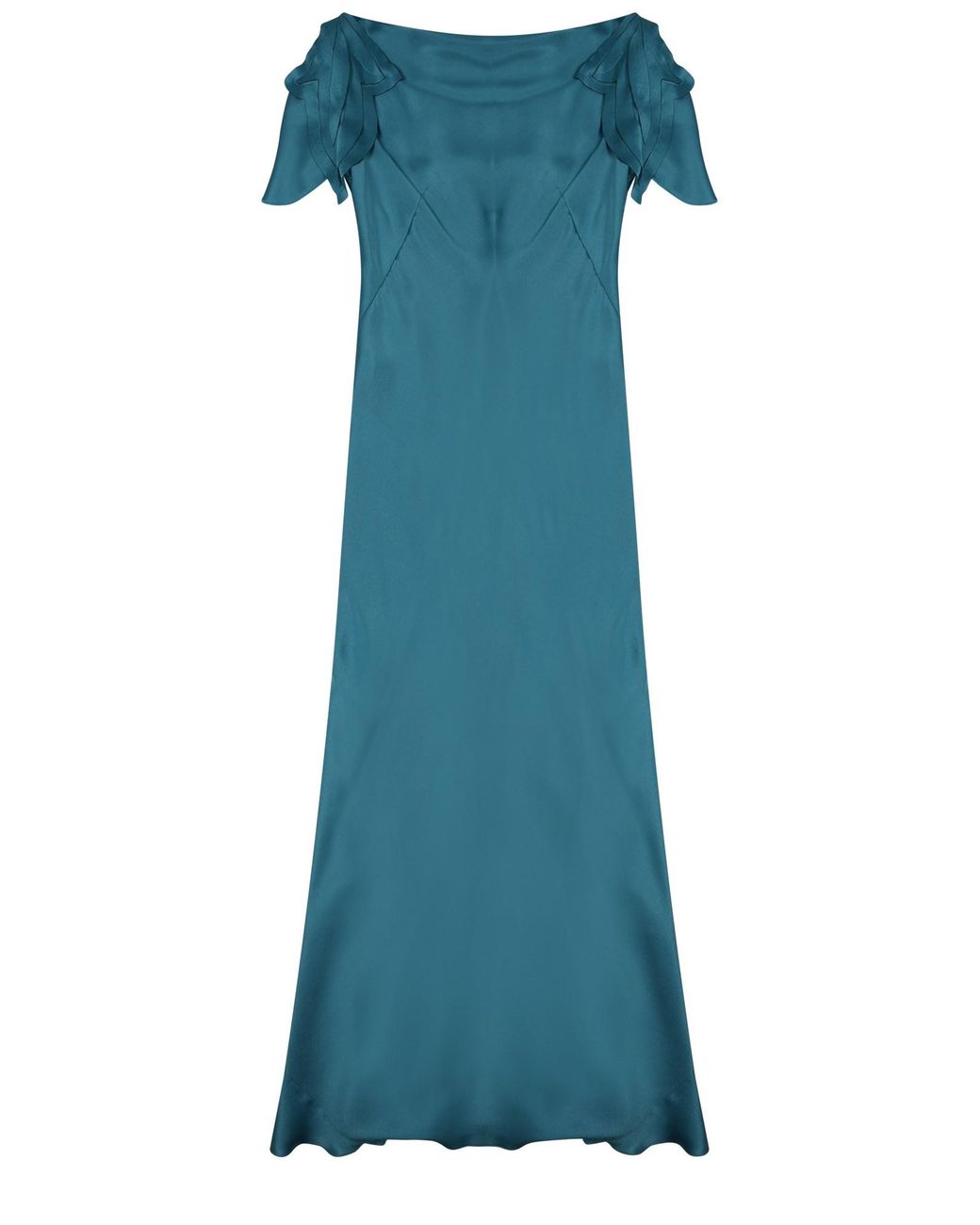 Alberta Ferretti Blue Long Dress With Straps