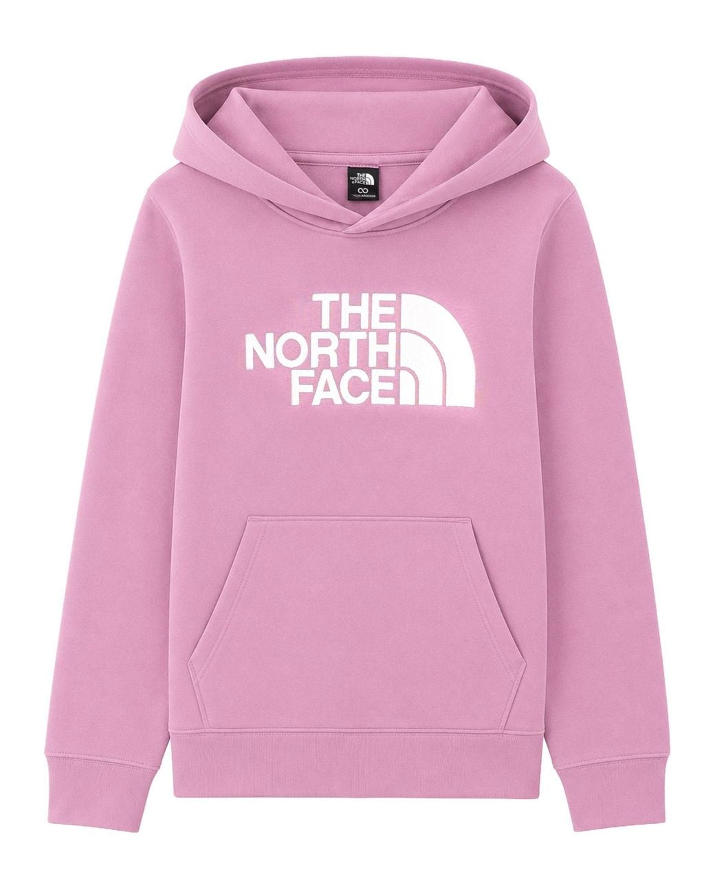 The North Face Pink Felpa Con Cappuccio Tnf Essential Drew Peak