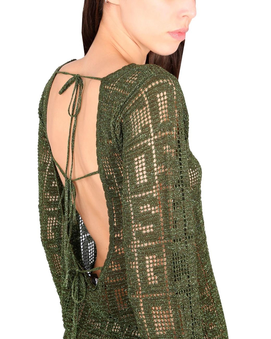 ABITO MONOGRAM MACRAME' di Gcds in Green