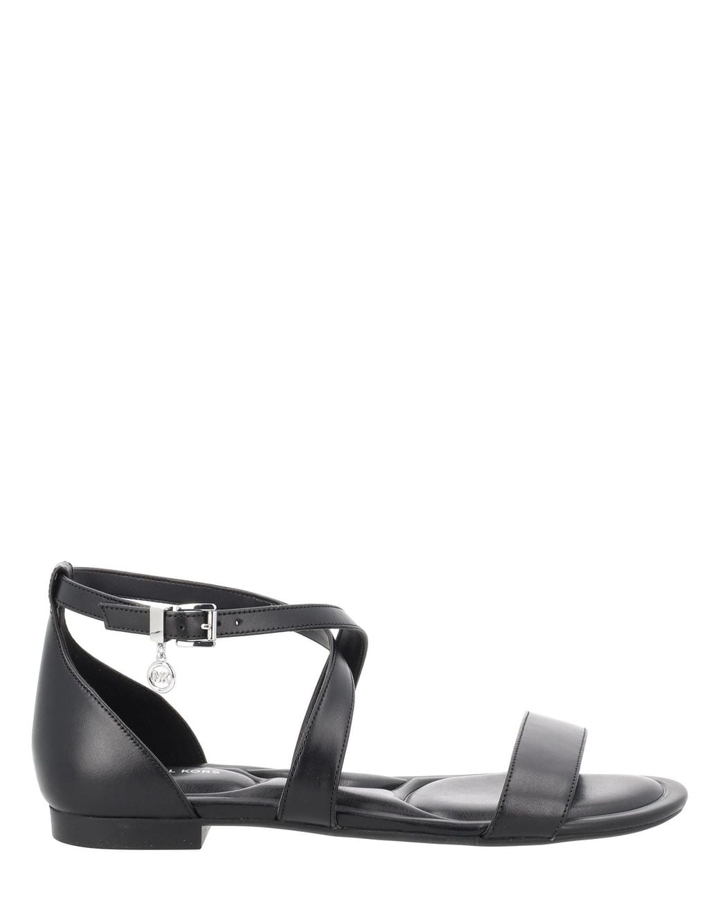 MICHAEL Michael Kors Black Cow Leather Sandals
