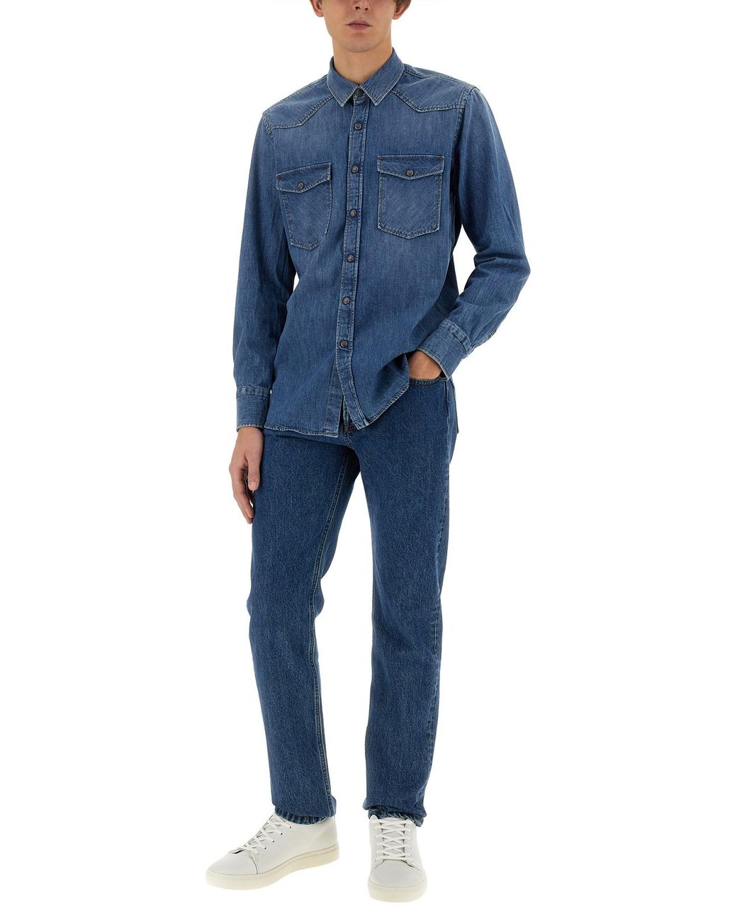 Camicia di PT Torino in Blue da Uomo
