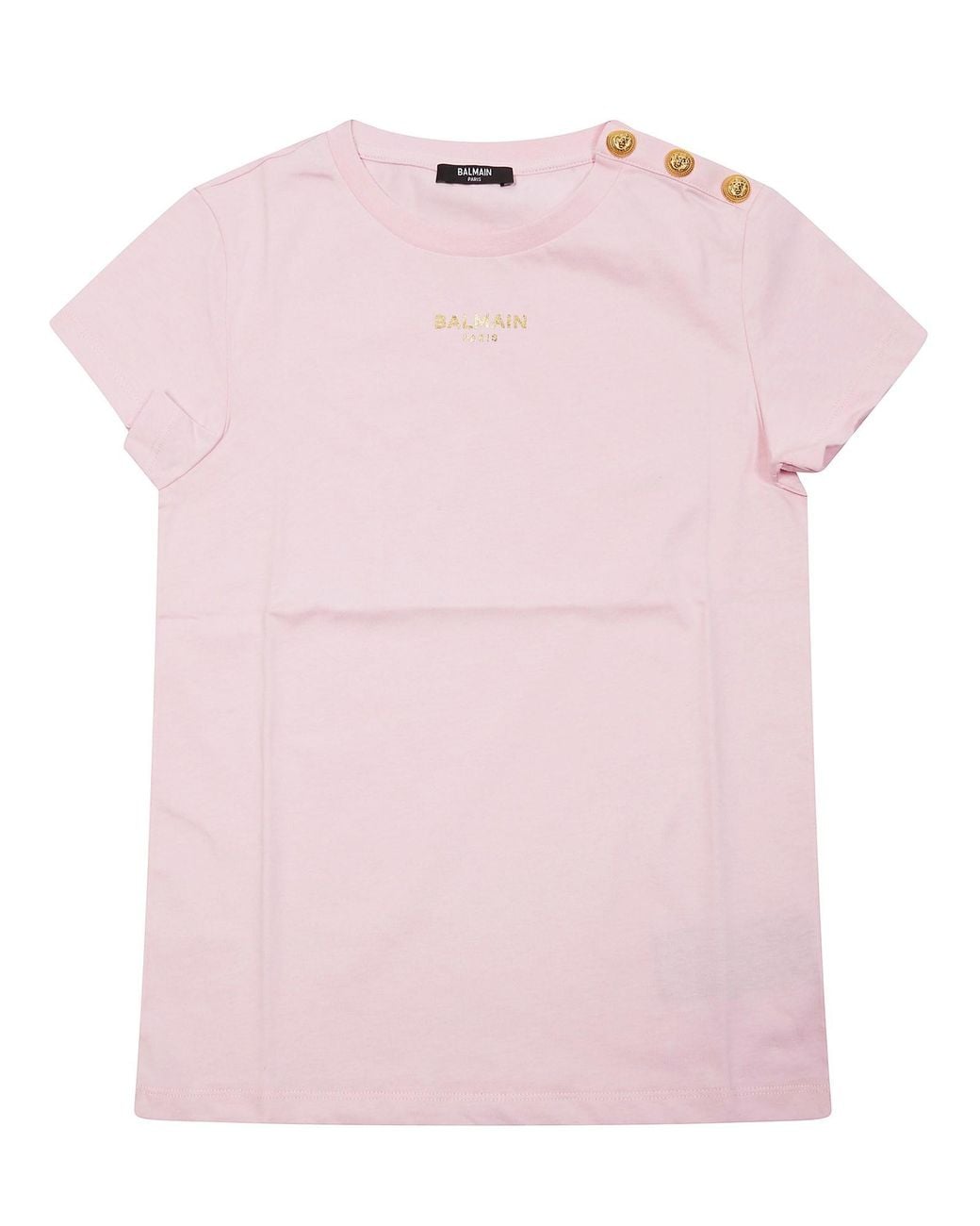 Balmain Pink T-Shirt With Logo