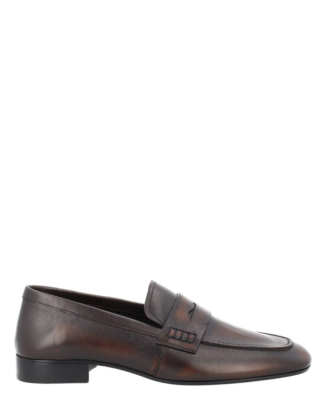 Dries Van Noten Gray Leather Loafers