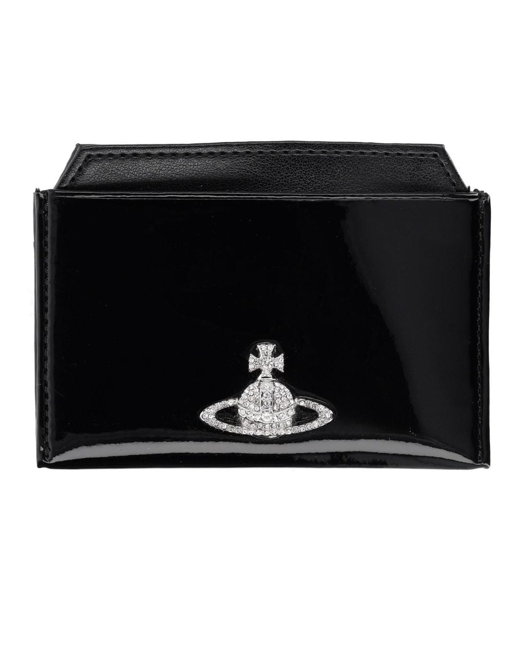 Vivienne Westwood Black Portacarte Con Orb