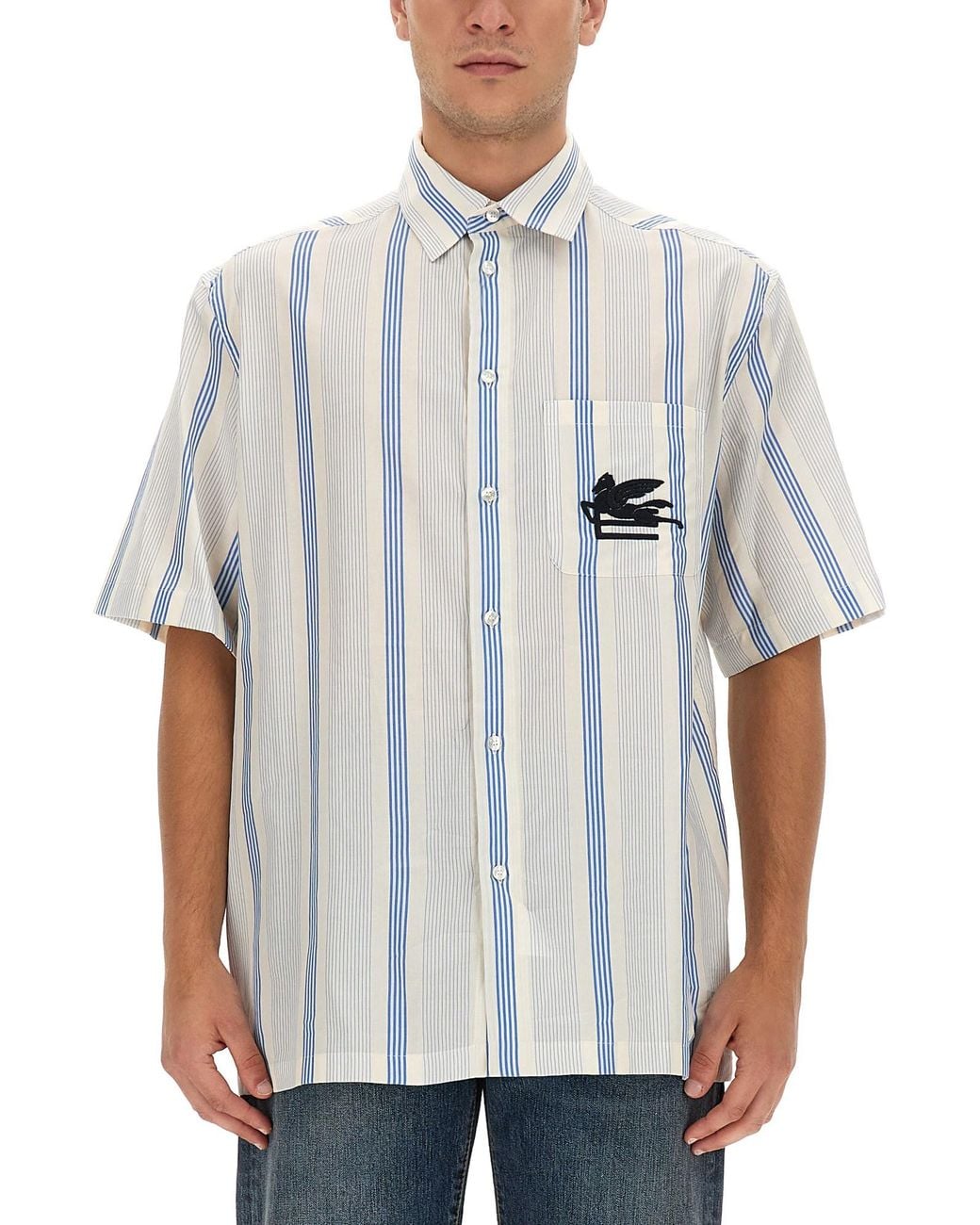 Etro White Shirt With Logo for men