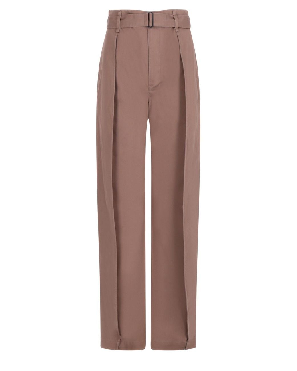Lemaire Brown Pantalone Barrel