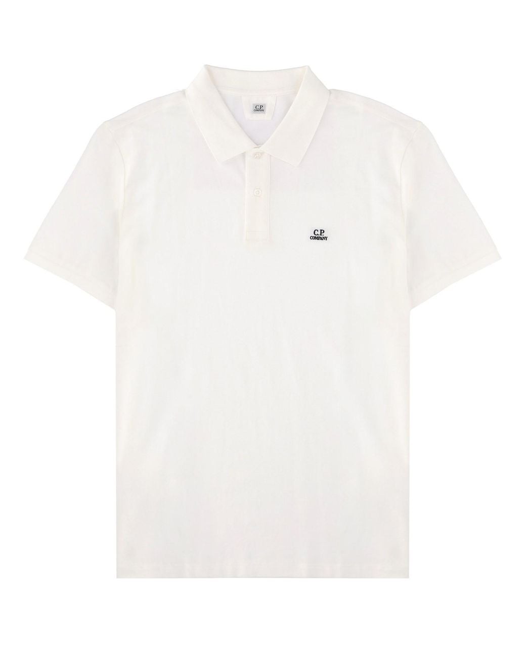 C P Company White Polo With Logo for men