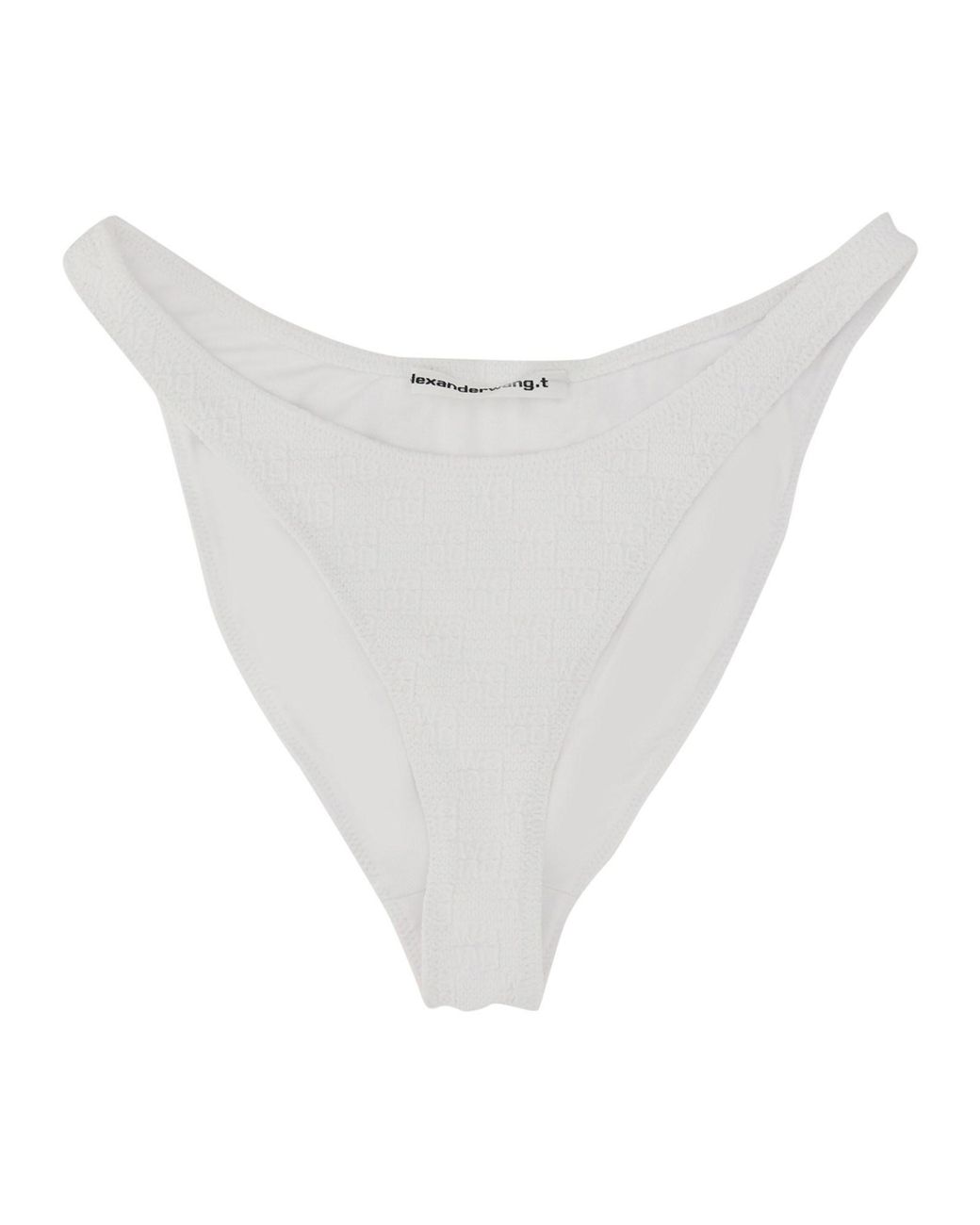 T By Alexander Wang White Bikini Briefs With Logo