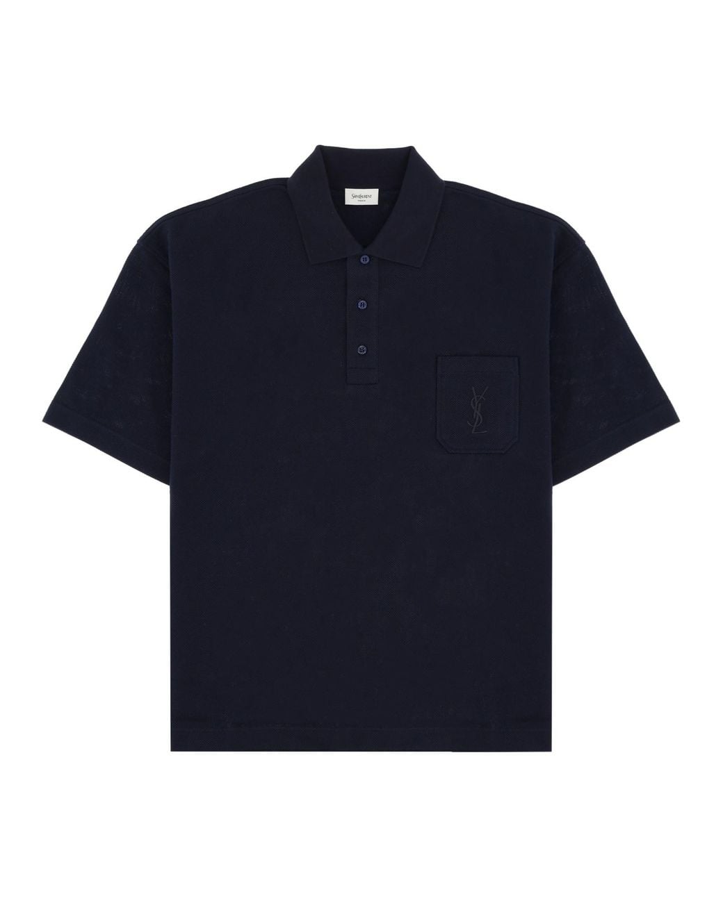 Saint Laurent Blue Polo Cassandre for men