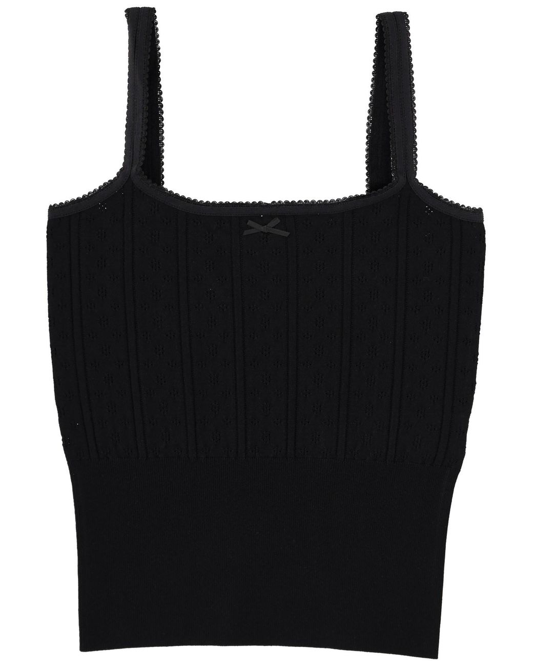 J.W. Anderson Black Top With Bow Viscose Tops