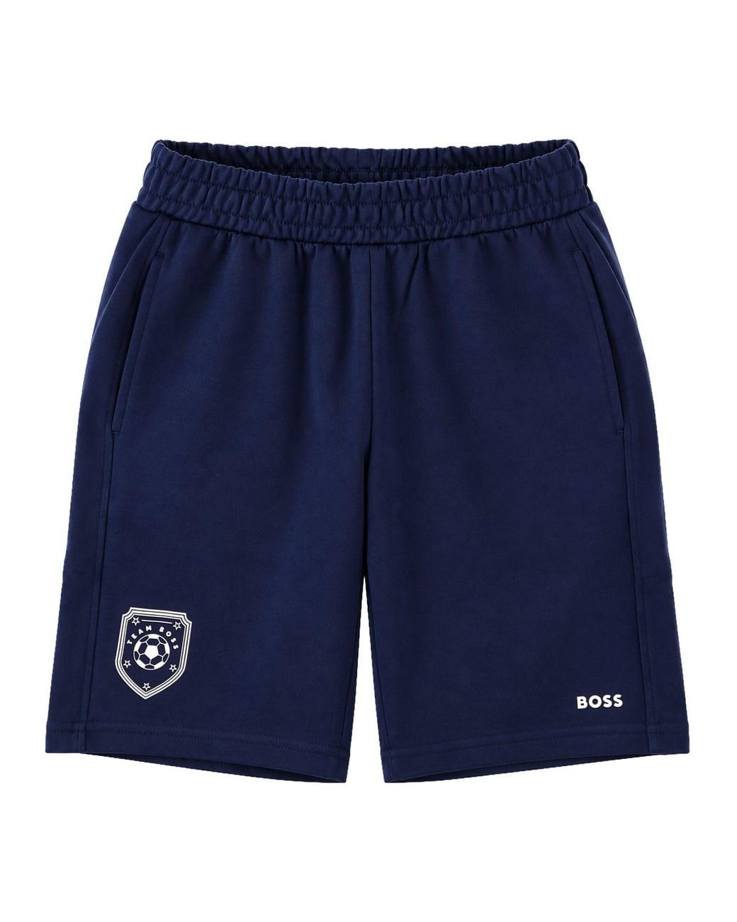 Boss Blue Shorts Con Grafica Football
