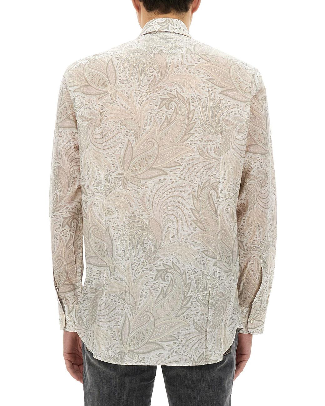 Camicia Con Stampa di Etro in White da Uomo