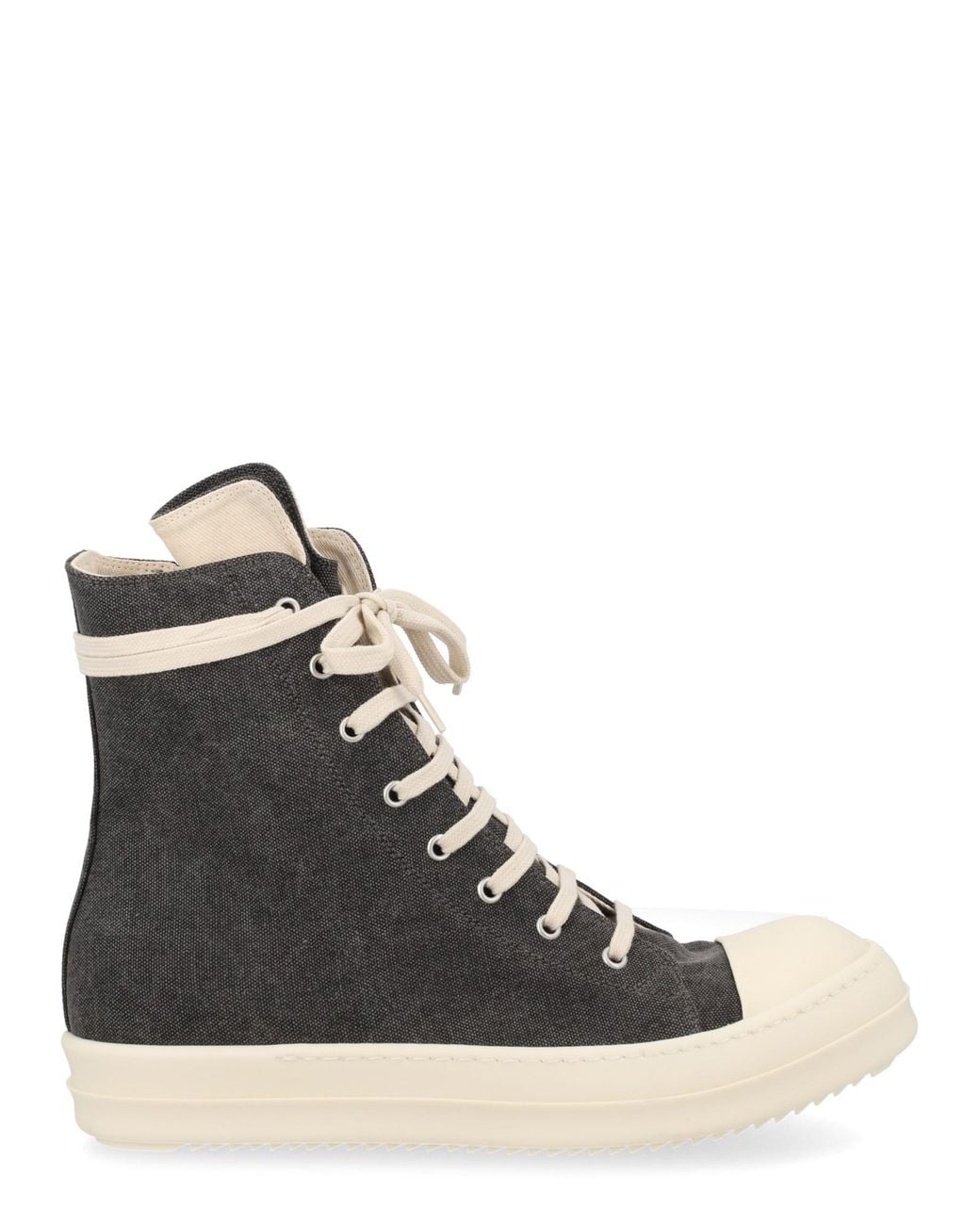 Rick Owens Black Baskets Montantes À Lacets for men