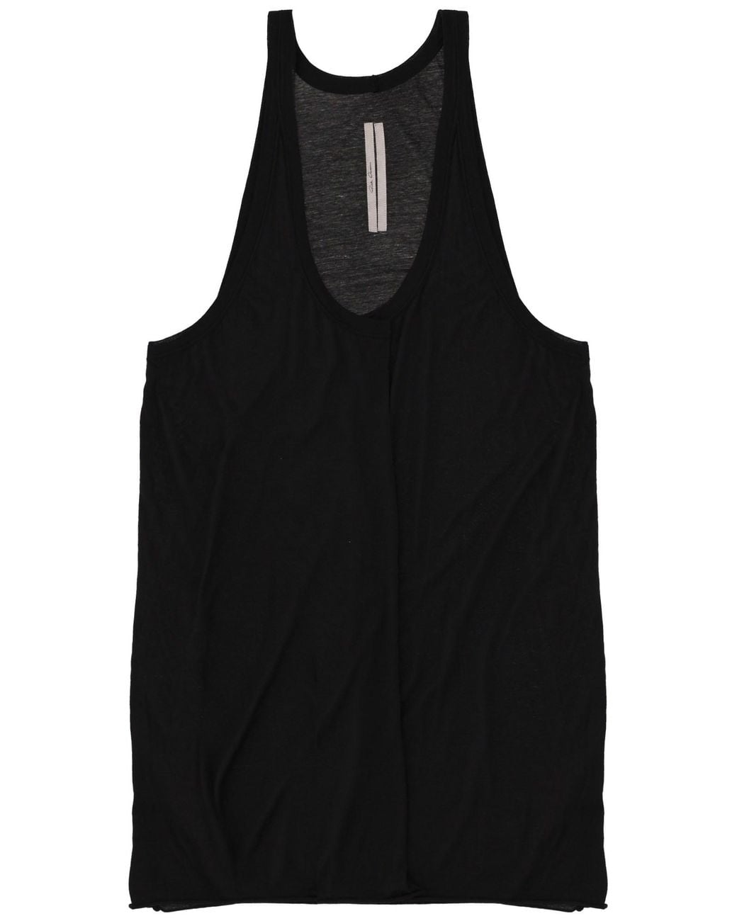 Rick Owens Black Open Pony Top for men