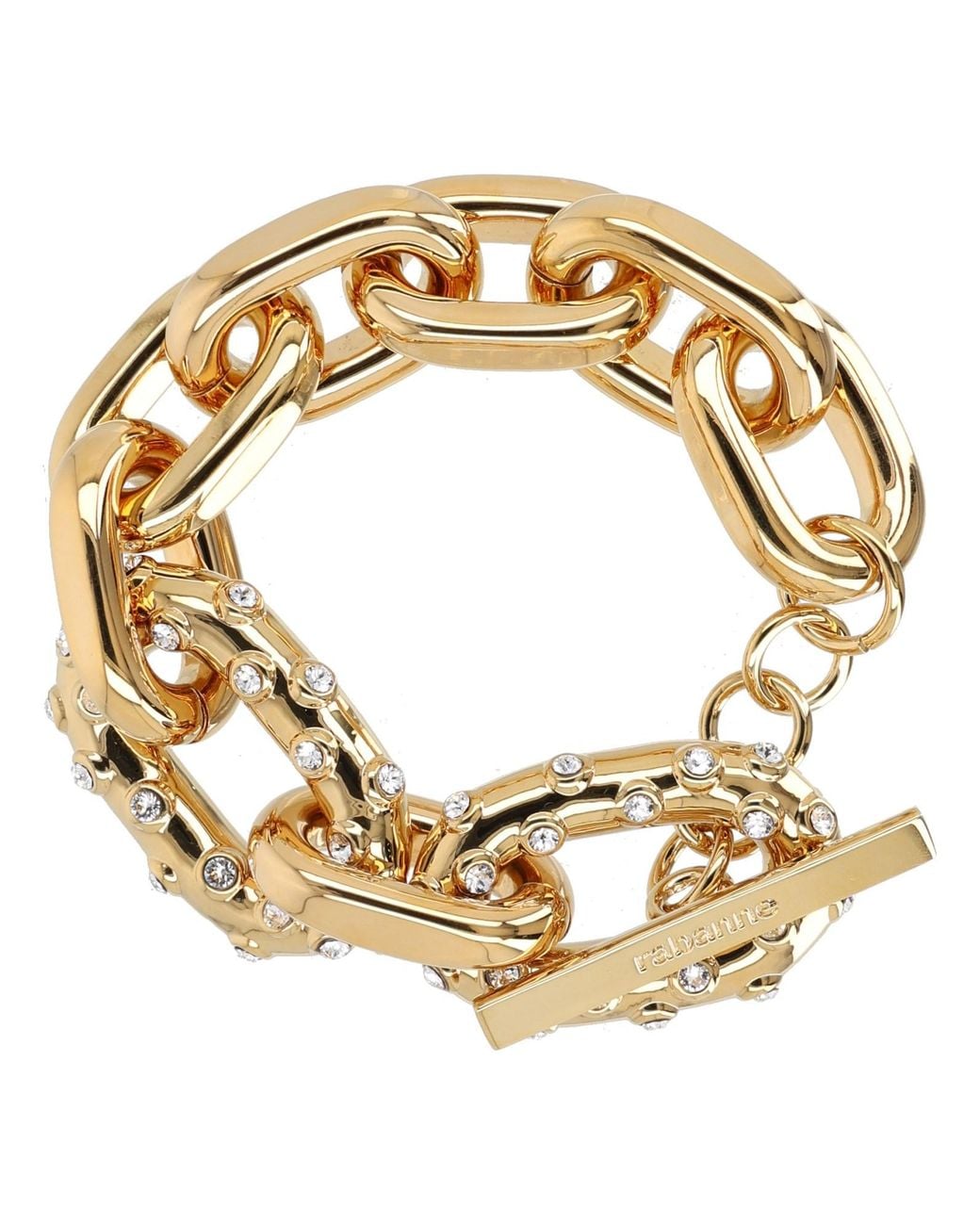 Rabanne Metallic Bracciale "Xl Link"