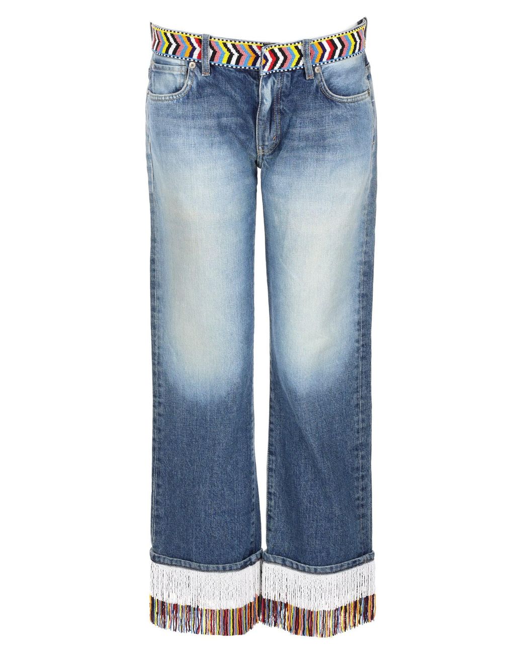 Alanui Blue Jeans Con Decorazione Di Perline