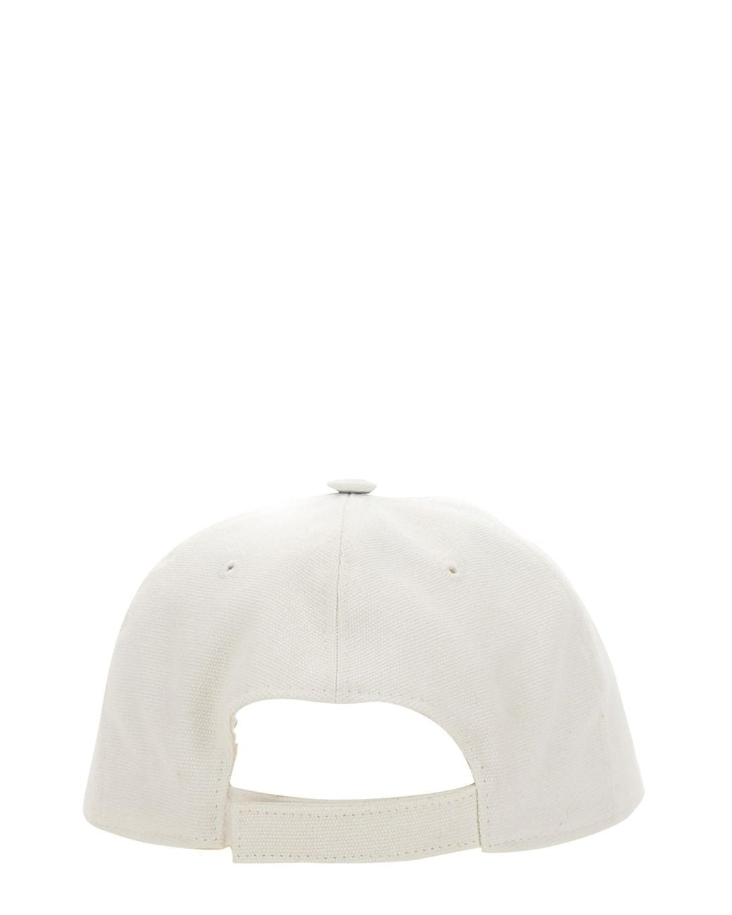 CAPPELLO DA BASEBALL IN COTONE CON RICAMO LOGO di Stella McCartney in White