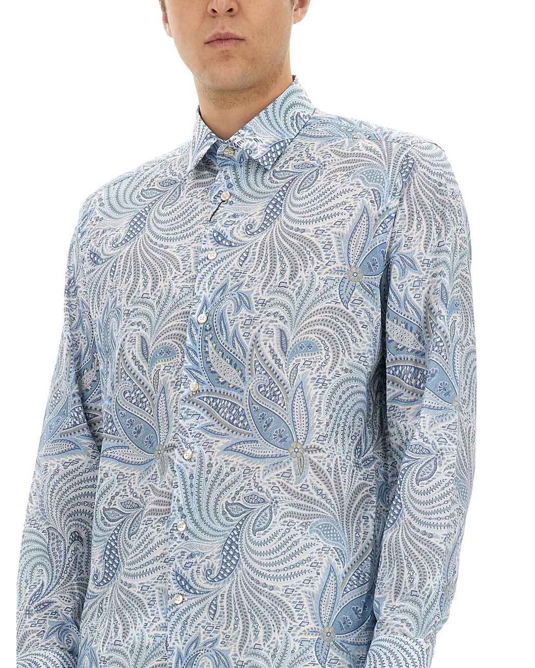 Camicia di Etro in Blue da Uomo