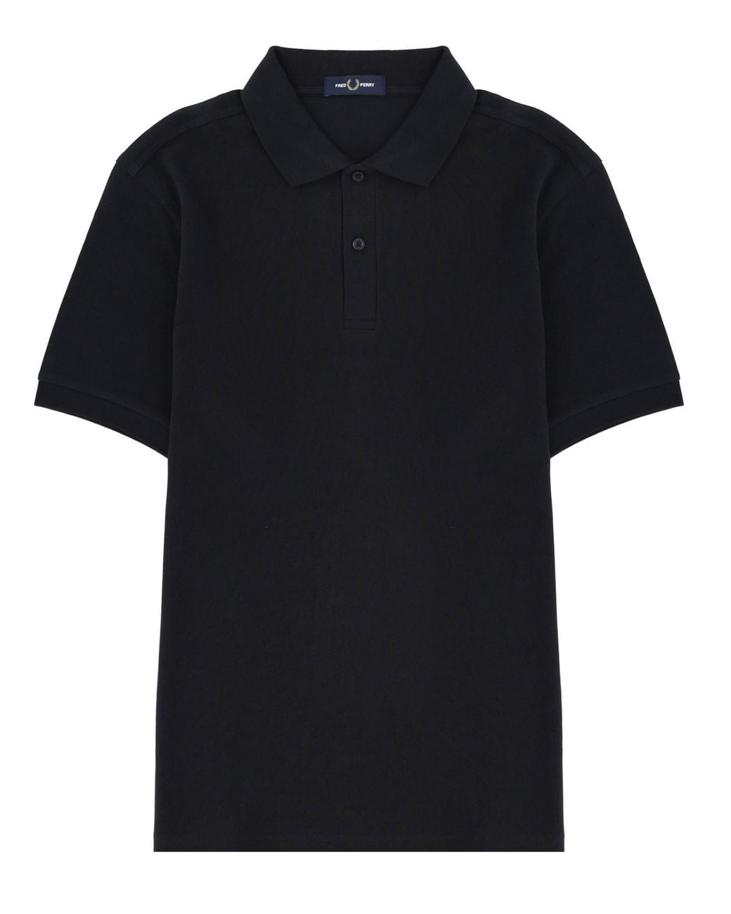 Fred Perry Black Polo With Logo for men