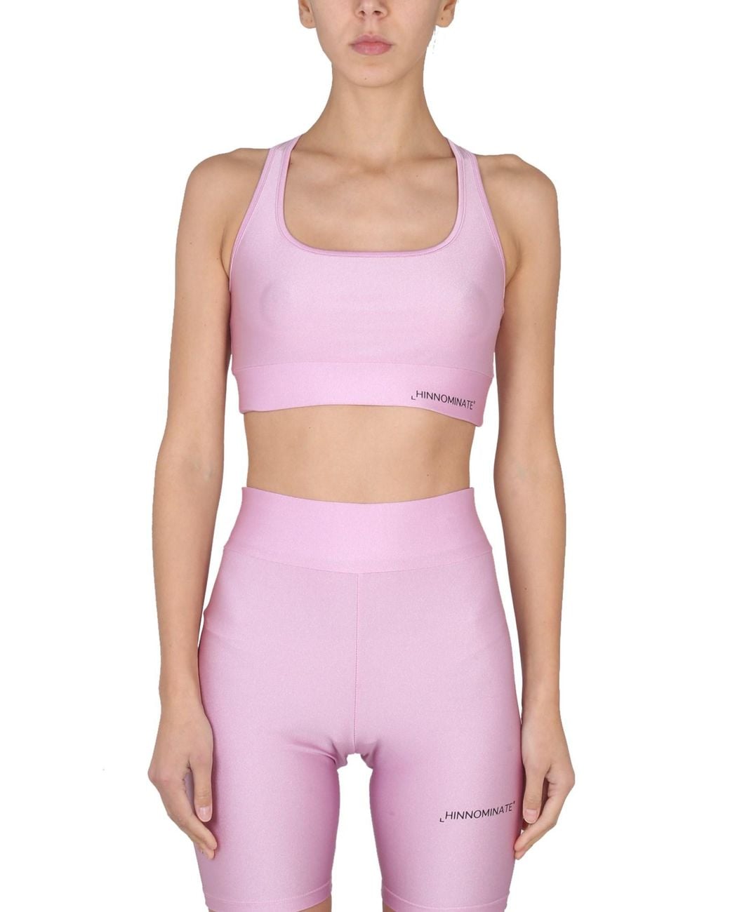 hinnominate Purple Lycra Top With Logo
