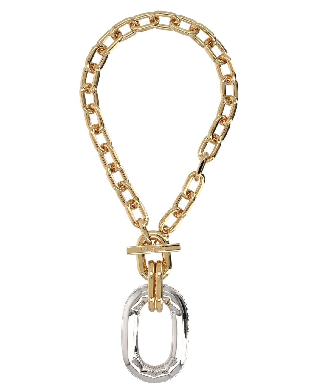 Rabanne Metallic Collana "Xl Link"